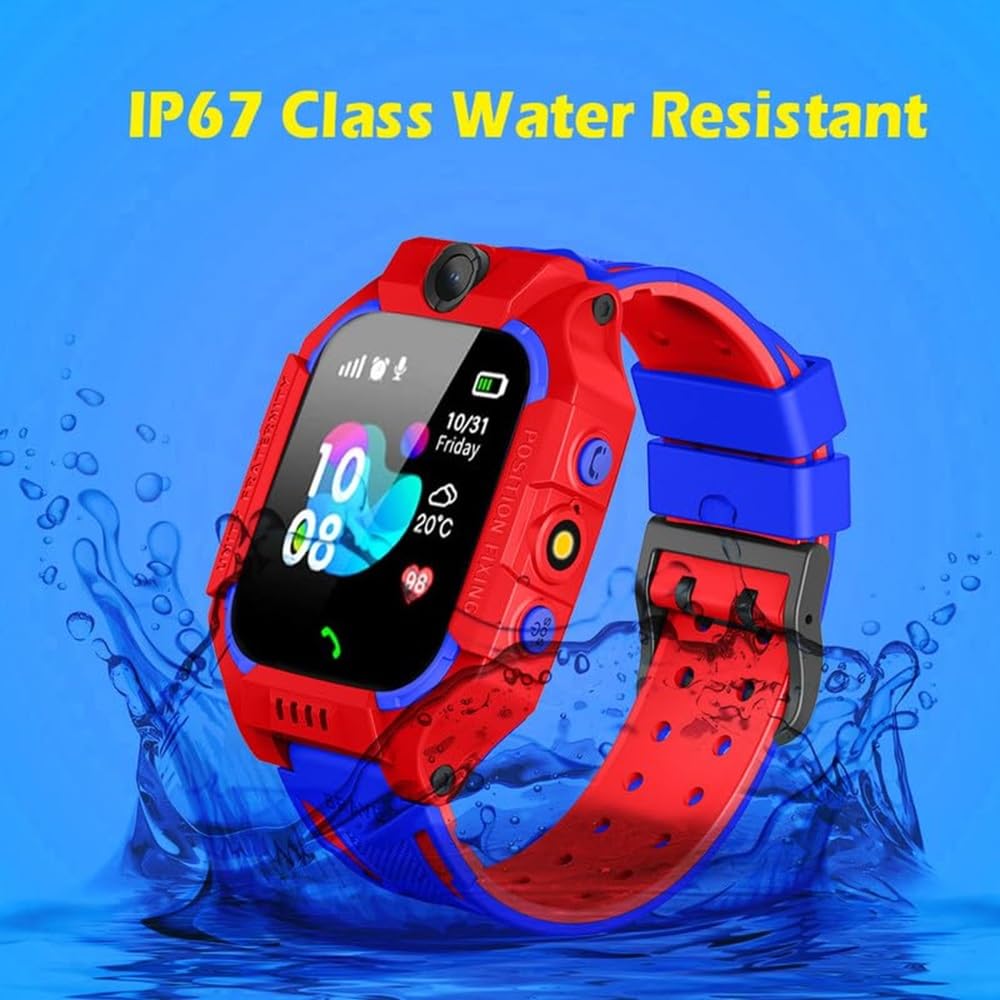 ZEORGIA Kids Calling Smart Watch for Boys & Girls | 2-Way Voice Calling & Message | Sim Card | Selfie Camera | Parent Control App | Voice Chat | Long Battery Life | LBS Location Tracking