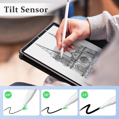 ZEORGIA Upgraded Stylus Pen for iPad | Ultra High Precision & Sensitivity, Palm Rejection, Power Display, Tilt Sensitivity, Magnetic Adsorption, Prevents False Touches