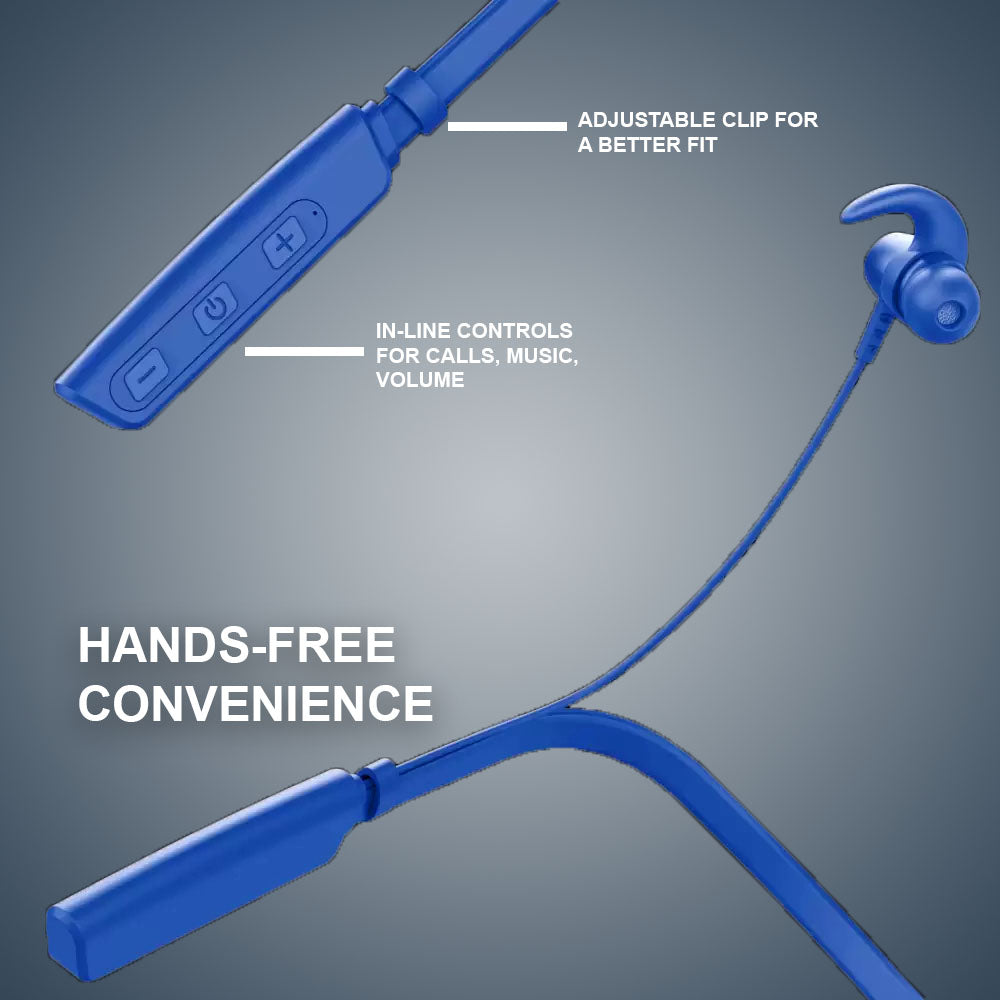 ZEORGIA ZE-Galaxy Lightweight Neckband Earphones with Magnetic Buds, Clear Voice, and Long Battery Life | Sweat & Water Resistant, Bluetooth v5.0, Proudly Made in India