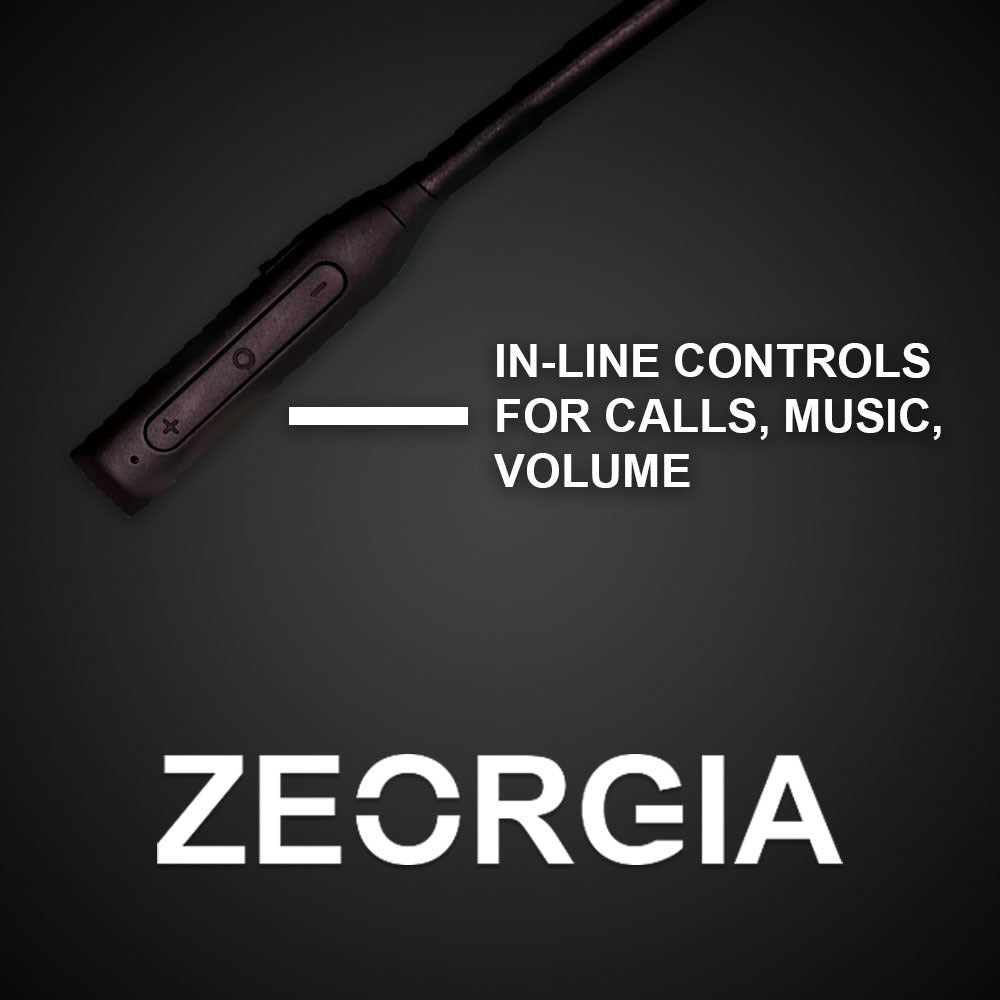 ZEORGIA ZE-Matic Lightweight Neckband Earphones with Magnetic Buds, Clear Voice, and Long Battery Life | Sweat & Water Resistant, Bluetooth v5.0, Proudly Made in India