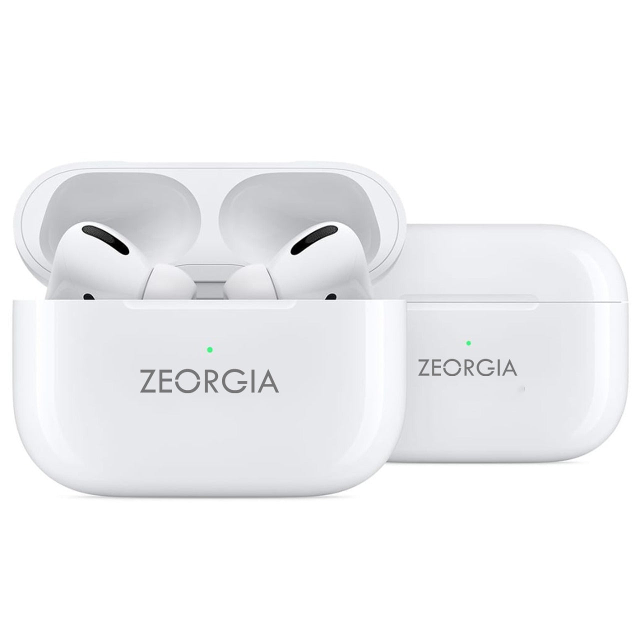 ZEORGIA ZE-ZPRO TWS Earbuds | Stylish Design, Voice Control, and Dynamic Bass | 18 Hours Playback, Sweat & Water Resistance | Bluetooth 5.0, Lightning Fast Charging | Proudly Made in India